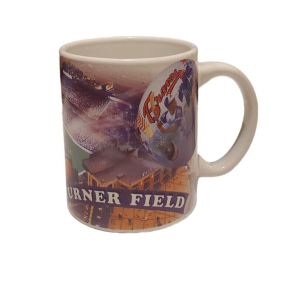 Atlanta Braves Ceramic Mug Cup Baseball Player Champion Turner Field Coffee Tea - Picture 2 of 5